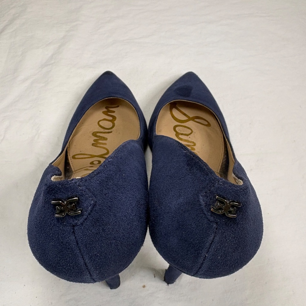 Sam Edelman Women's Hazel Pointed Toe High-Heel Pumps Shoes Suede Navy Size 6 - Picture 5 of 14
